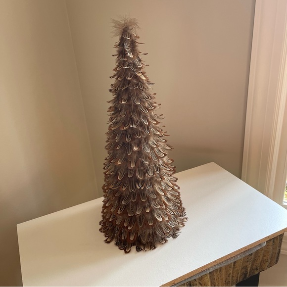 Vintage Handmade Pheasant Feather Tree - Picture 5 of 10